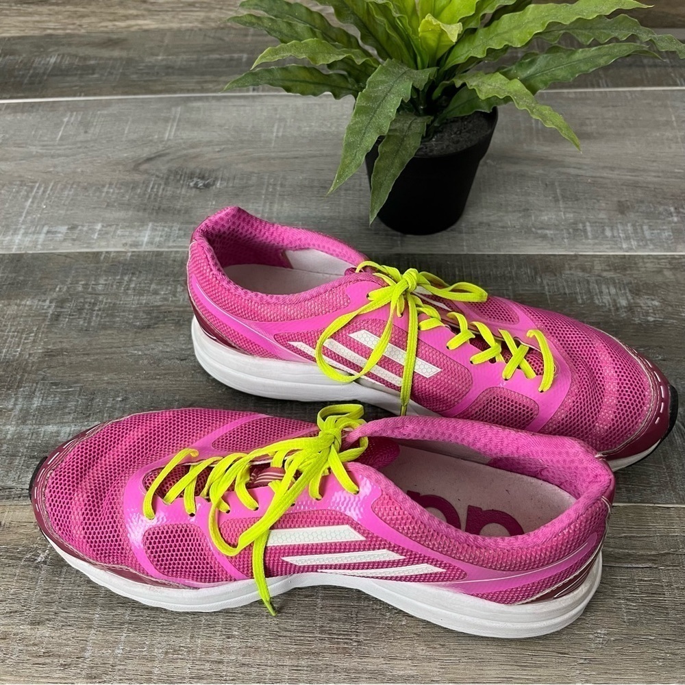 ADIDAS Adizero Pink White Feather Sprint Frame Size 8.5 - Picture 8 of 16